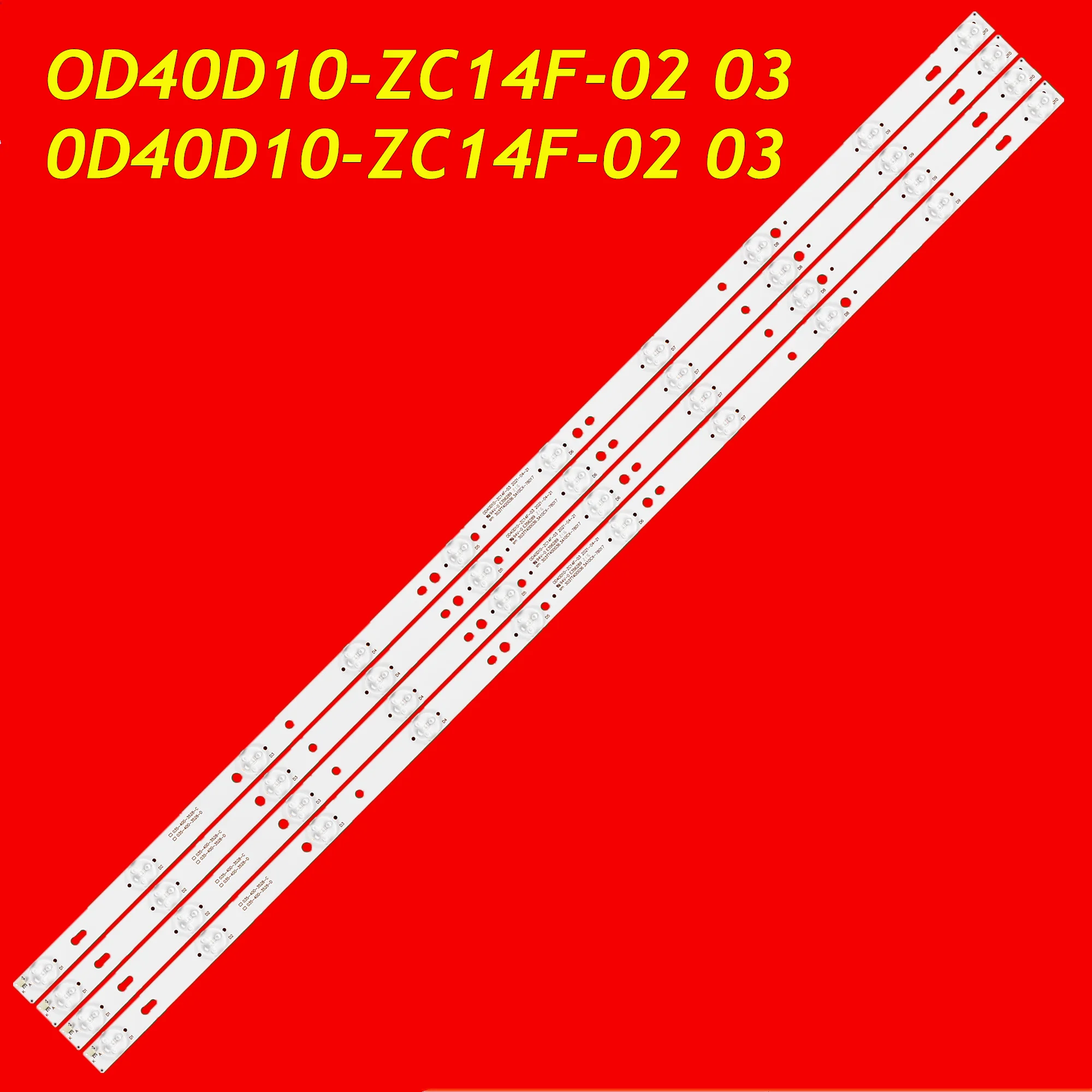 LED Strip for LE40F16 L40F3302B PR40B70 DWB-400 TV1701-40 SN040LD12AT071-S2F MBL-40038D410DT0-V1 303TT400035 0D40D10-ZC14F-02 03