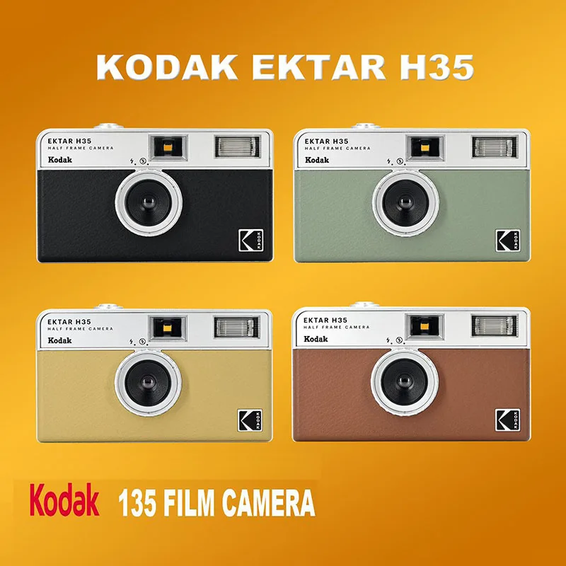 

KODAK EKTAR H35/H35N Half Frame Camera 35mm Film Camera Reusable Film Camera With Flash Light And Optional Kodak 135 35mm Film