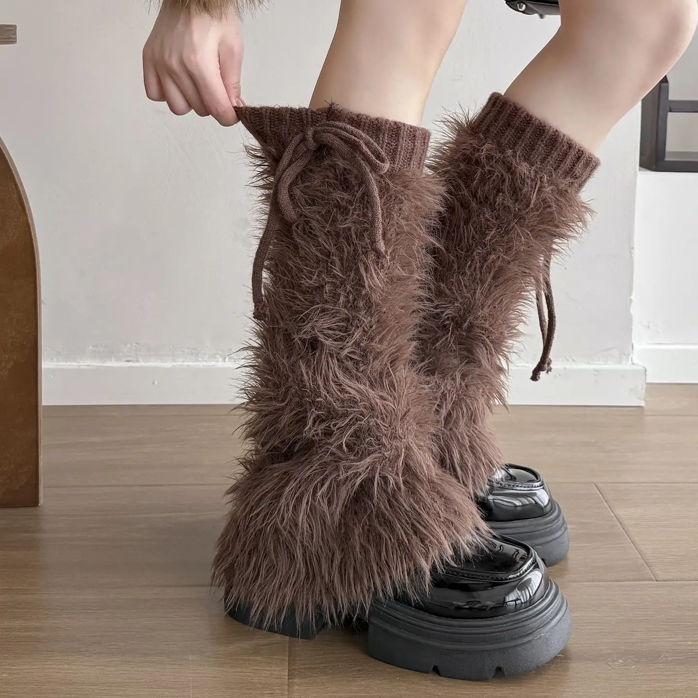 

Y2K Vintage Warmer Socks Tube Leg Warmers Harajuku Kawaii Girl Lace Bow Knee High Women's Autumn Gothic Chic Foot Cover