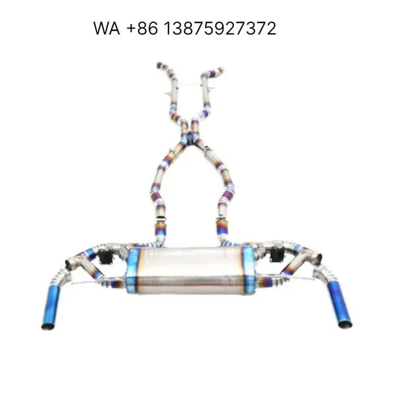 Wmwmnu for GLE43 Titanium Valvetronic Mid Back Exhaust Direct Fit High Performance