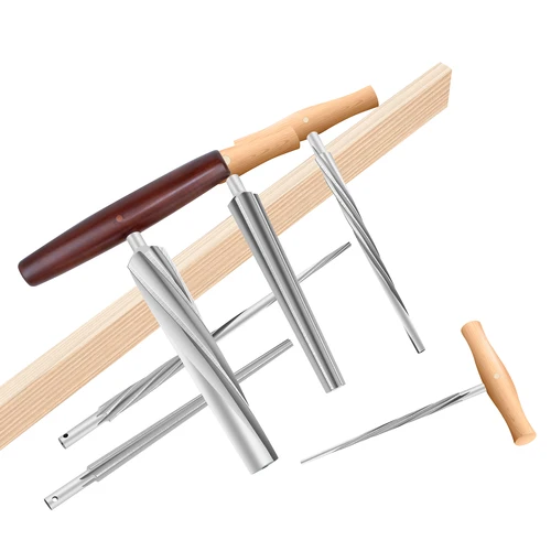 Imagen 2 del producto Escariador de agujeros para clavija de violín, Viola, violonchelo de 3/4 4/4 1/2 1/4, escariador de pasador de extremo de bajo doble, hoja HSS, herramientas de reparación de Luthier