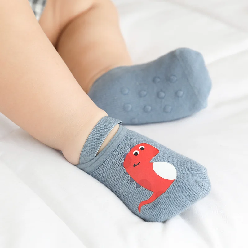 Cute Cartoon Animal Baby Socks for Boys Girls Summer Soft Cotton Anti Slip Sole Newborn Toddler Socks Shoes Kids Baby Socken New