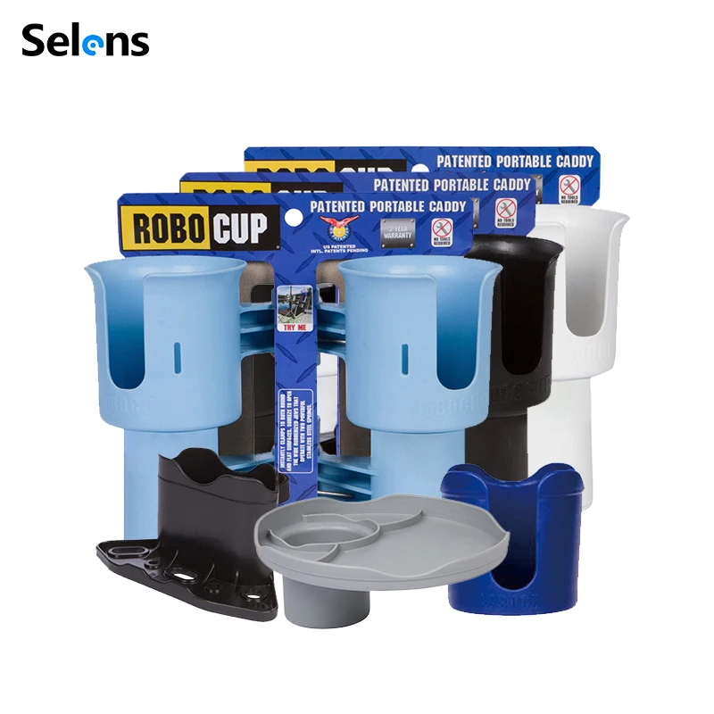 RoboCup Support Cup Holder Clamp on Caddy Tray for C-Stand Light Stand Tripod Portable Drink Rod Mount for Studio Photography