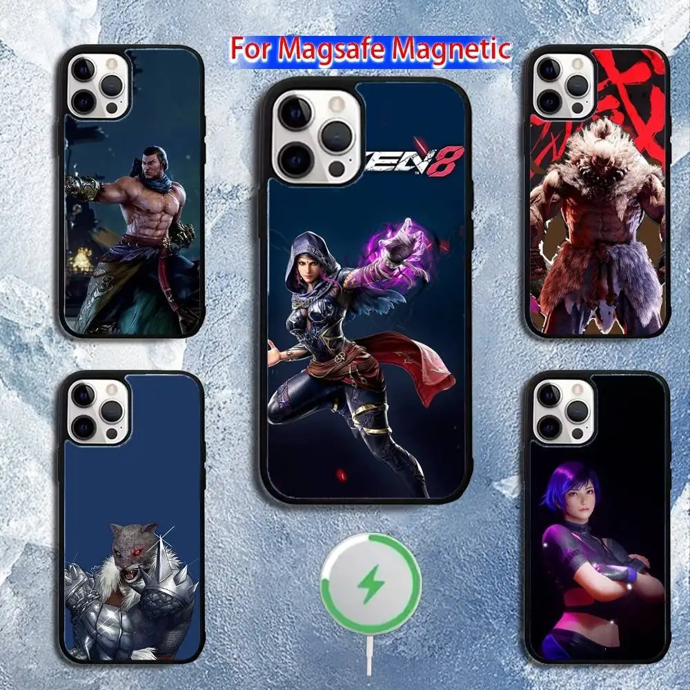 

Game T-Tekken 8 Phone Case For iPhone 16,15,14,13,12,11,Pro,Max,Plus,Mini,Magsafe,Magnetic Wireless Charging Case