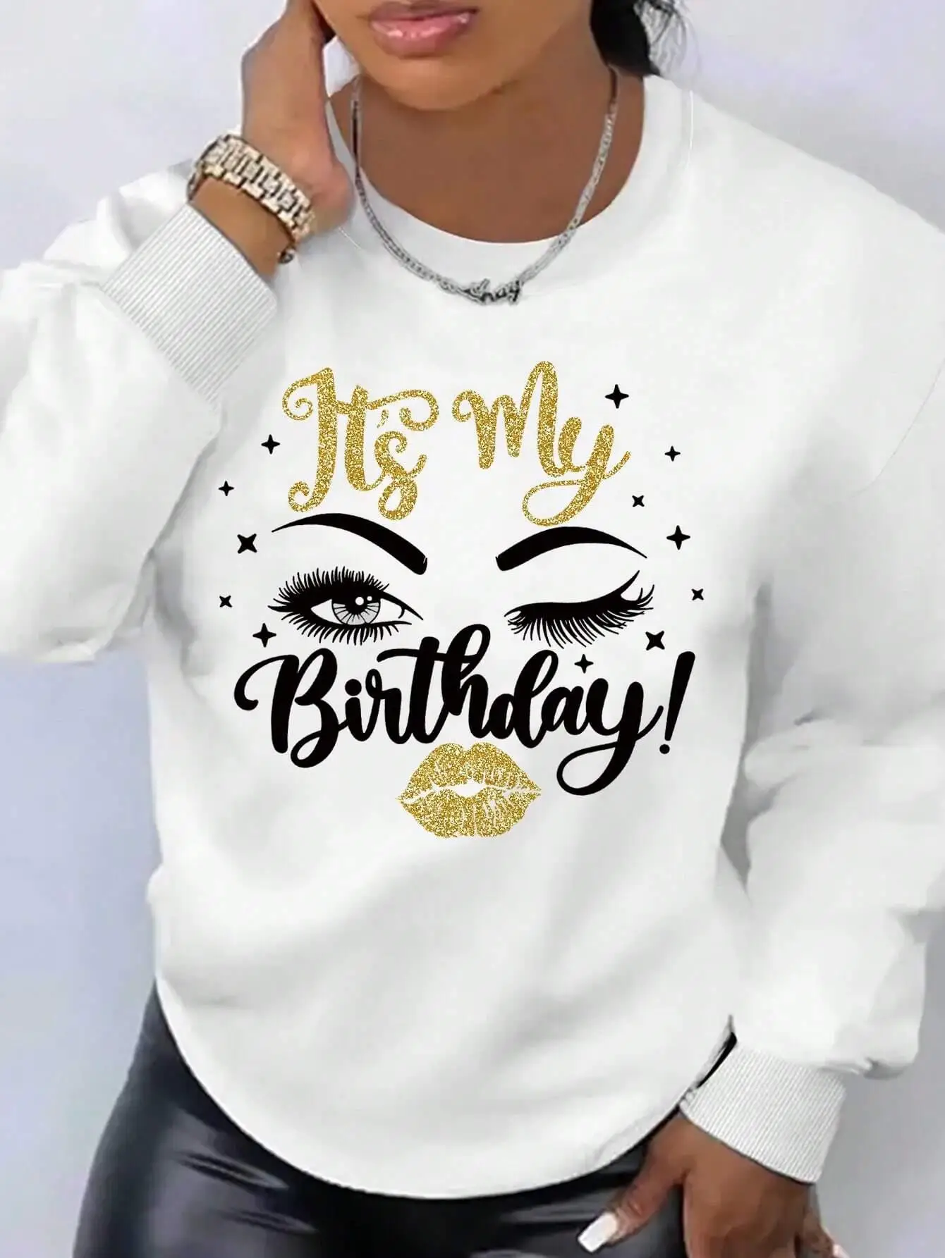 Just My Birthday Printing Sweatshirt Woman  Casual Loose Fashion Hooded Warm Comfortable Hoodie simple S-XXL O-Neck Tops Female