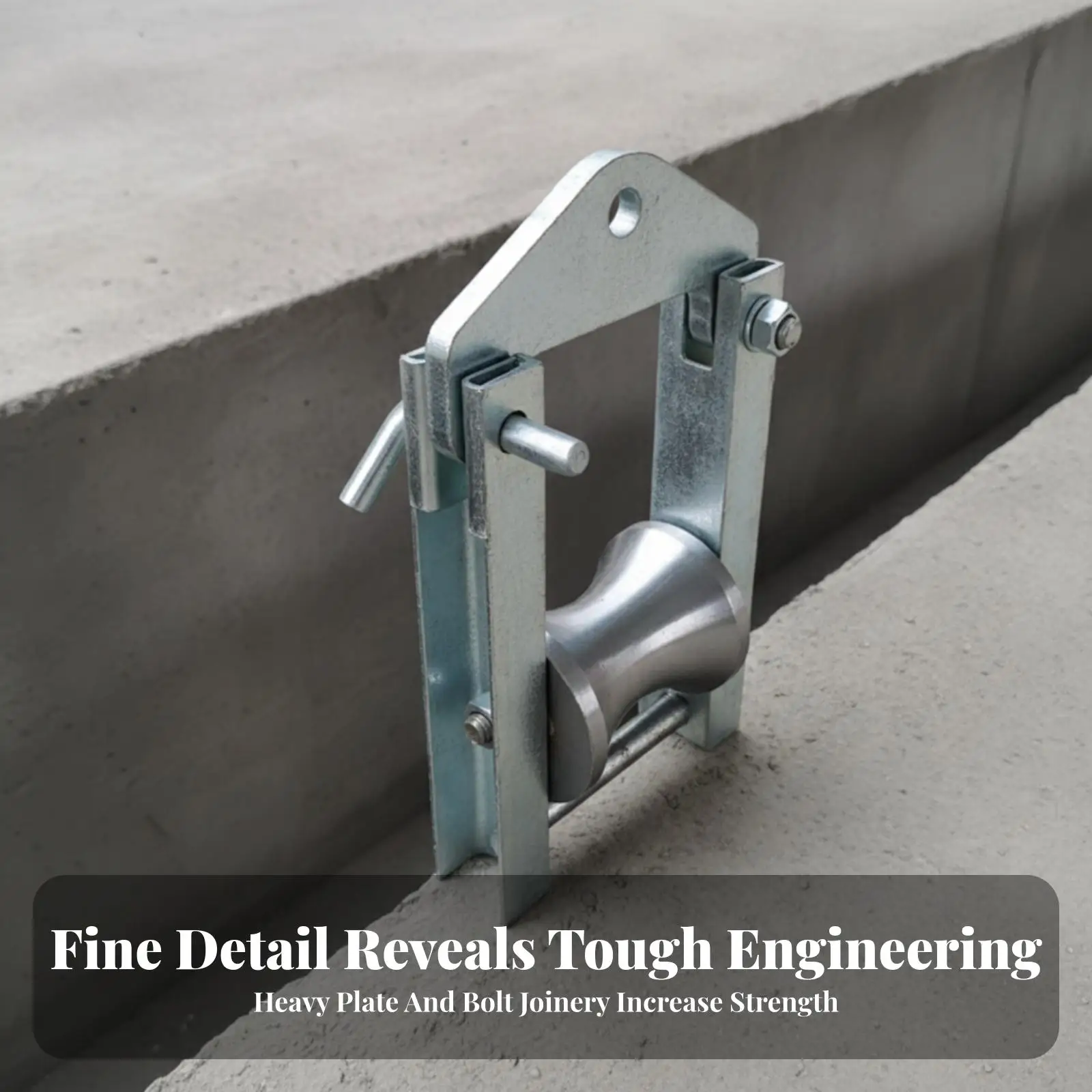 High Strength Pulley Wheel Block with Mounting Hole for Overhead Wall Fixture Cable Guiding Lifting Tool
