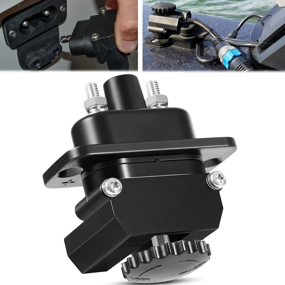 

Комплект разъемов питания 12-48В DC для морского применения 027-0004KIT: Быстроразъемные соединители для подключения аккумуляторов к троллинговым моторам