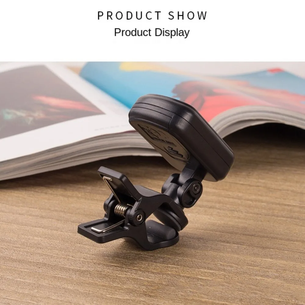 LCD Display Acoustic Guitar Tuner Rotatable Clip-On Electric Digital Tuner Electronic Universal Digital Guitar Tuner Ukulele