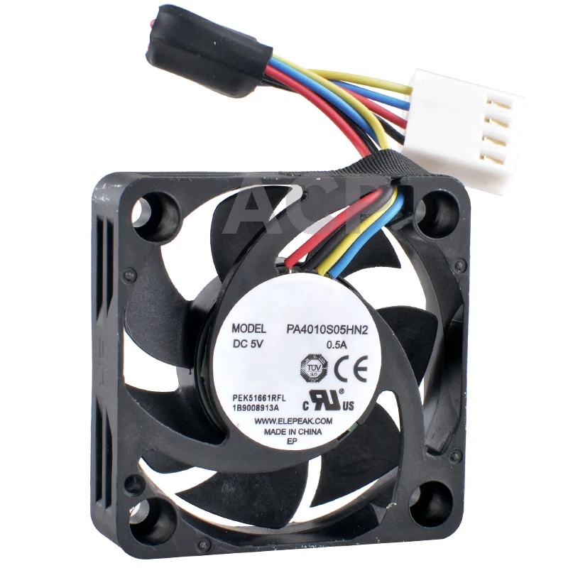 MF40100V2-1D05C-SAA PA4010S05HN2 4cm 40mm fan 40x40x10mm DC5V 0.36W 0.50A 4pin High speed cooling fan for motherboard CPU