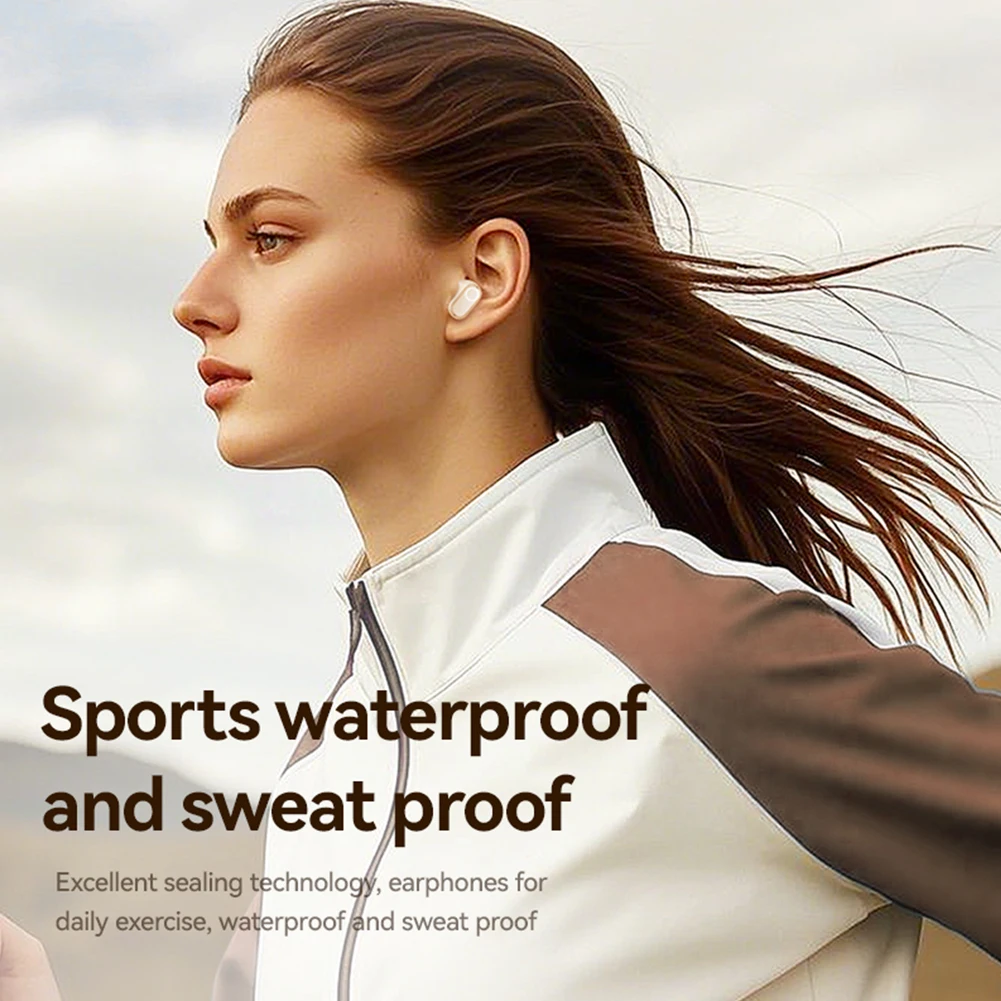 Беспроводные наушники со встроенным микрофоном BT 5.4, водонепроницаемые наушники-вкладыши с зарядным чехлом для спорта/тренировок/бега