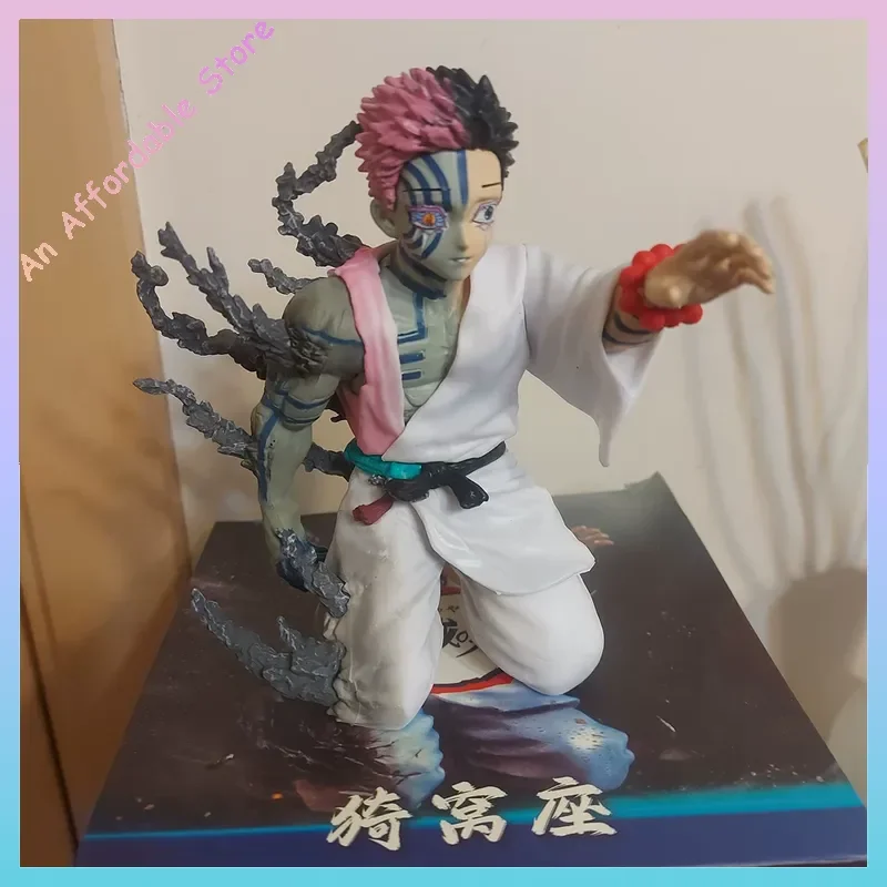 Figurine Demon Slayer Akaza en Pvc, 13cm, modèle de collection, jouets pour enfants, cadeaux d'halloween, ornements de poupée