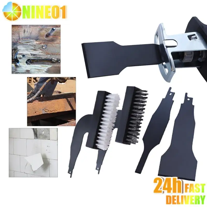 Electric Cleaning Steel Wire Nylon Brush Rust Removal Polishing Grinding Tool Universal Saber Saw Reciprocating Saw Brush Head