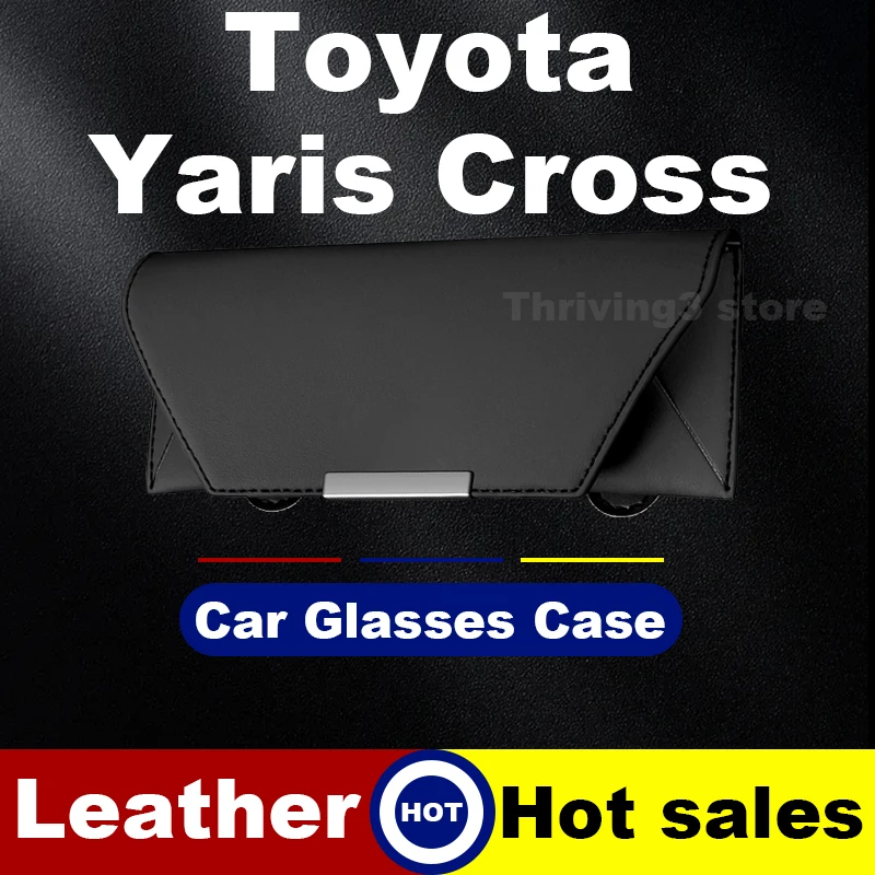 

Leather Car Glasses Case For Toyota Yaris Cross Sienna 2025 New Style Premium Auto Glasses Frame Toyota Yaris Cross Accessories