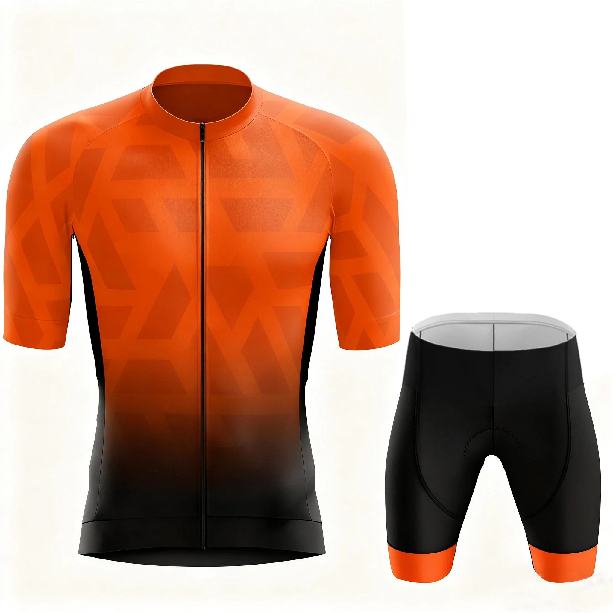 

Men's short-sleeved tops and shorts cycling jersey, bicycle silicone seat cushion quick-drying breathable road bike mountain bik