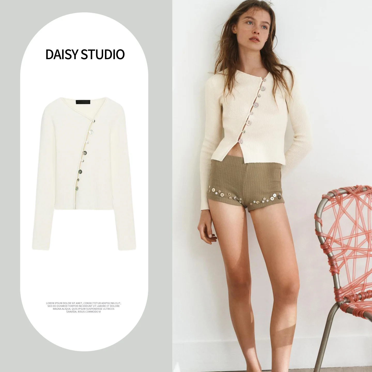 

Весенняя новинка: Женский минималистичный кардиган с длинными рукавами, асимметричной застежкой на пуговицах, из мягкого полиэфирного волокна, для повседневной носки.