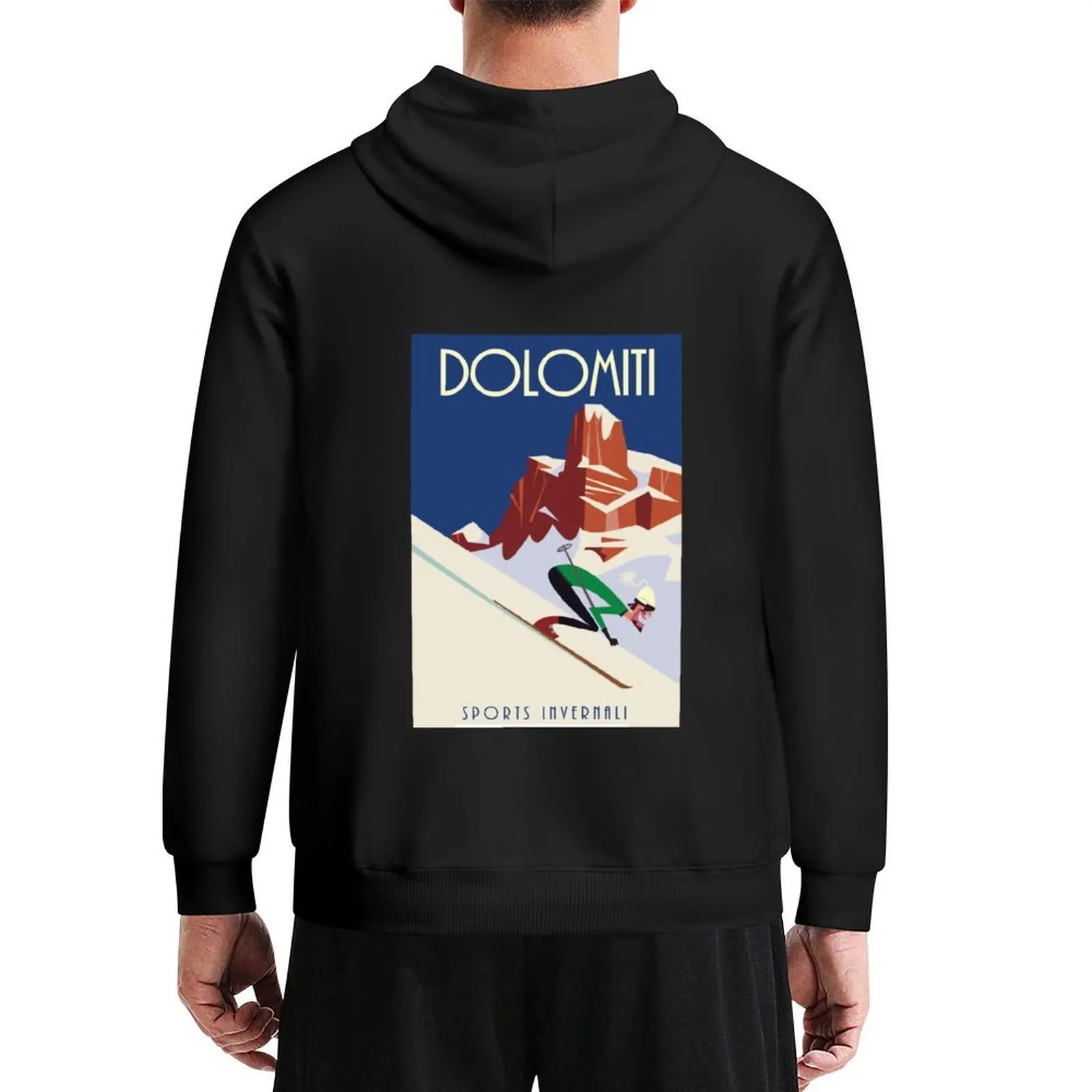

Dolomites poster Hoodie graphic t shirts men korean clothes men's clothes autumn clothes hoodie streetwear