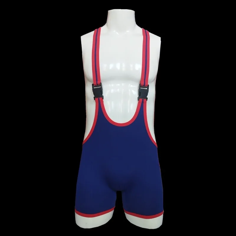 Men Undershirts Button Buckle Seamless Slip Homme One-piece Bodysuits Leotard Weightlifting Wrestling Singlet Jumpsuits Boxers