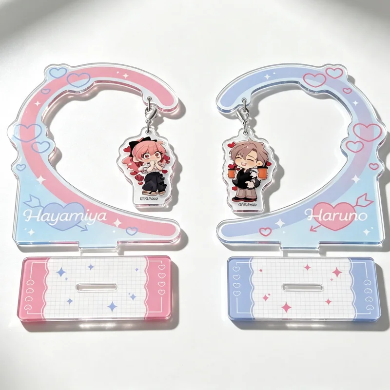 The works of cartoonist Kisarahi Yasaka I Don't Like Haruno-san at All Sway Acrylic Stand Model Plate Keychains Desk Decor