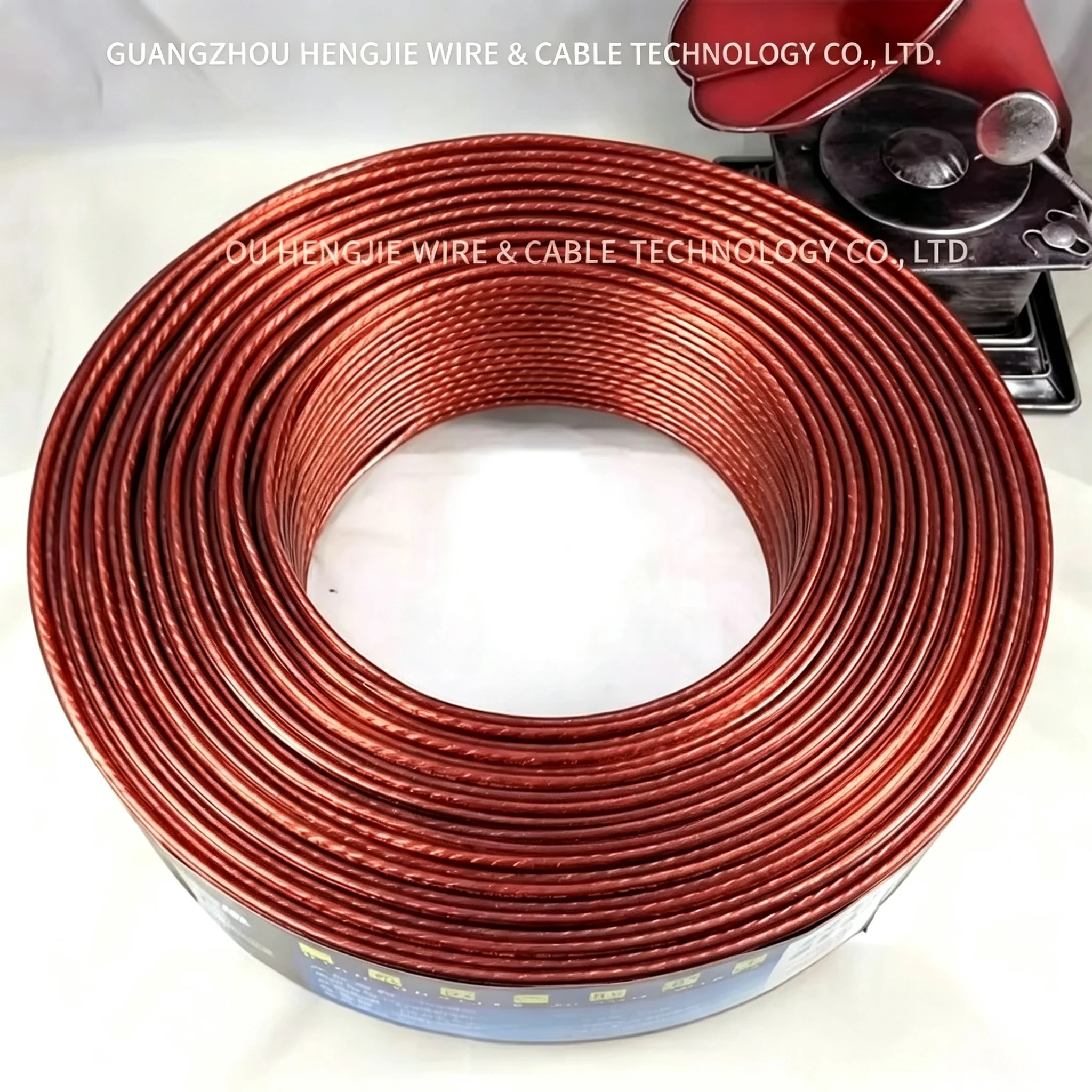 200 transparente Audiokabel aus Kupfer in Kaffeefarbe, transparente Lautsprecherkabel, Rundfunkkabel, technische Kabel