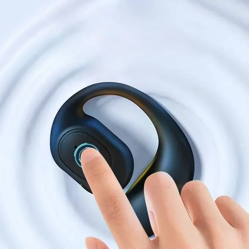 Left Ear Wireless Bluetooth Headset Digital Display Single Earbud Ultra Long Standby Noise Cancellation Earphone HD Call Headset
