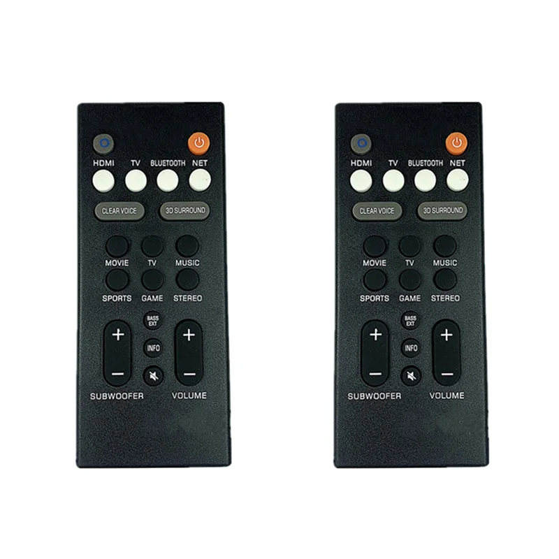 

2X пульт дистанционного управления ABS сменный динамик пульт дистанционного управления для динамика Yamaha YAS-209 YAS-109