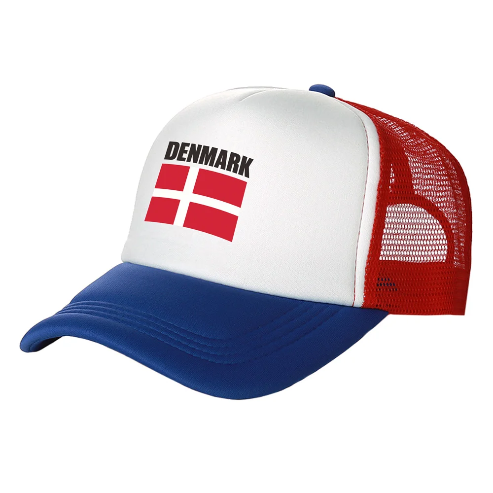 Danimarca Trucker Caps uomo danimarca cappello berretto da Baseball Cool Summer Unisex Mesh Net Caps
