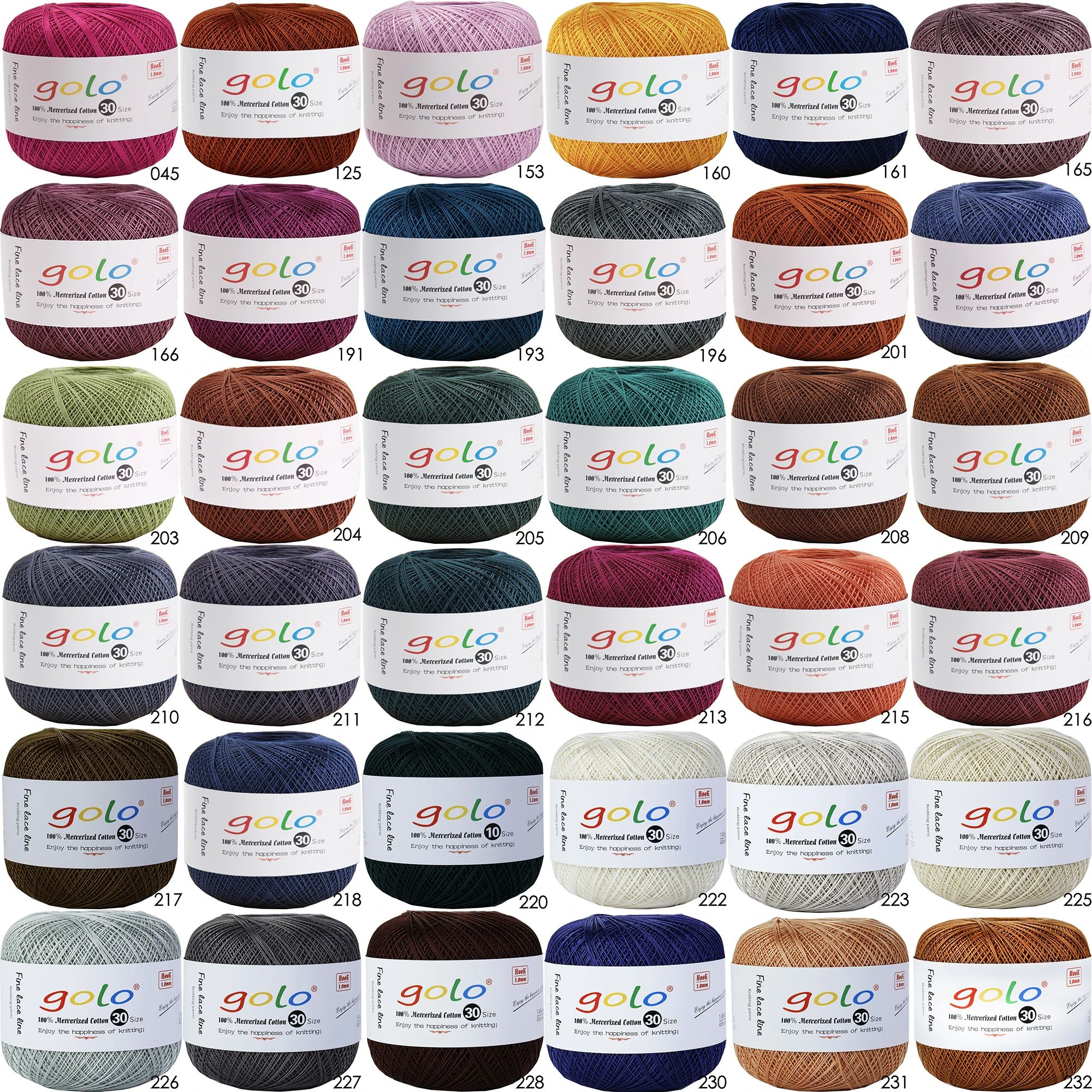 

golo Crochet Thread Size 30 Lace Yarn for Hand Knitting Crochet Yarn for Knitting