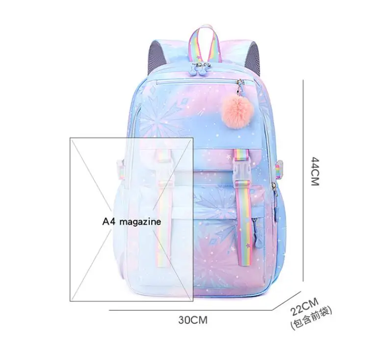 Disney Frozen Mochila Feminina Anna Elsa Kids Backpack School Bags Teenage Girls Laptop Back Pack Women Travel Bagpacks