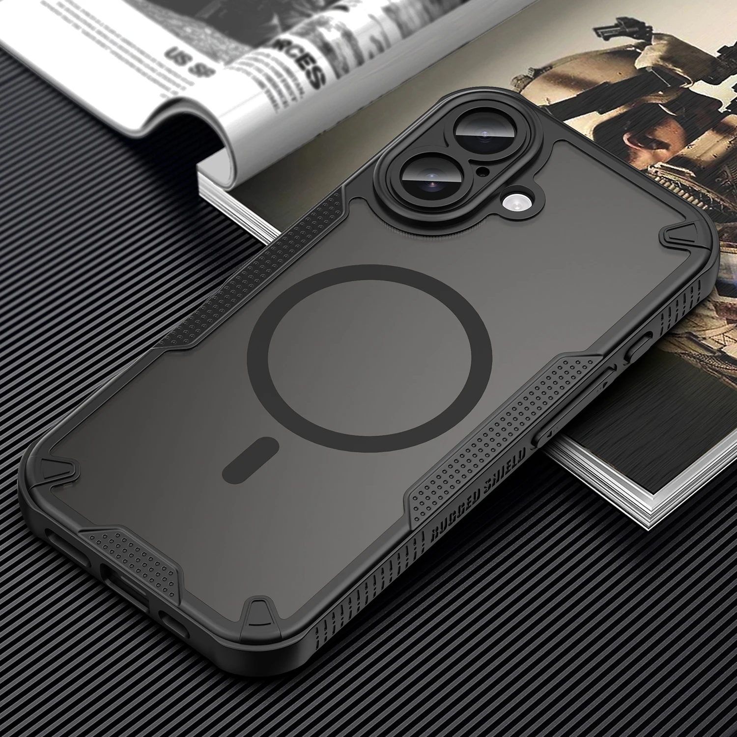 Für iPhone 17 6,3" Matte Handyhülle, kompatibel mit Magsafe, stoßfeste, klare, durchsichtige Schutzhülle für iPhone 17 Hüllen – Detail 9