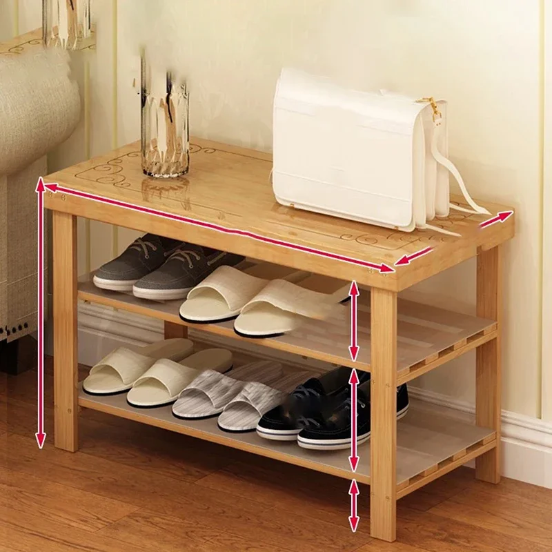 

Multifunctional Shoe Hanger Household Changing Wooden Nordic Shoe Cabinets Simple Polka Na Buty Entryway Furniture