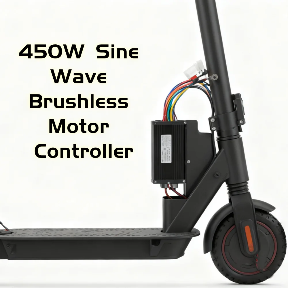 36-64V 450W Brushless Motor Controller Sine Wave Drive for Electric Bicycles Scooters With Silent Operation and High Efficiency