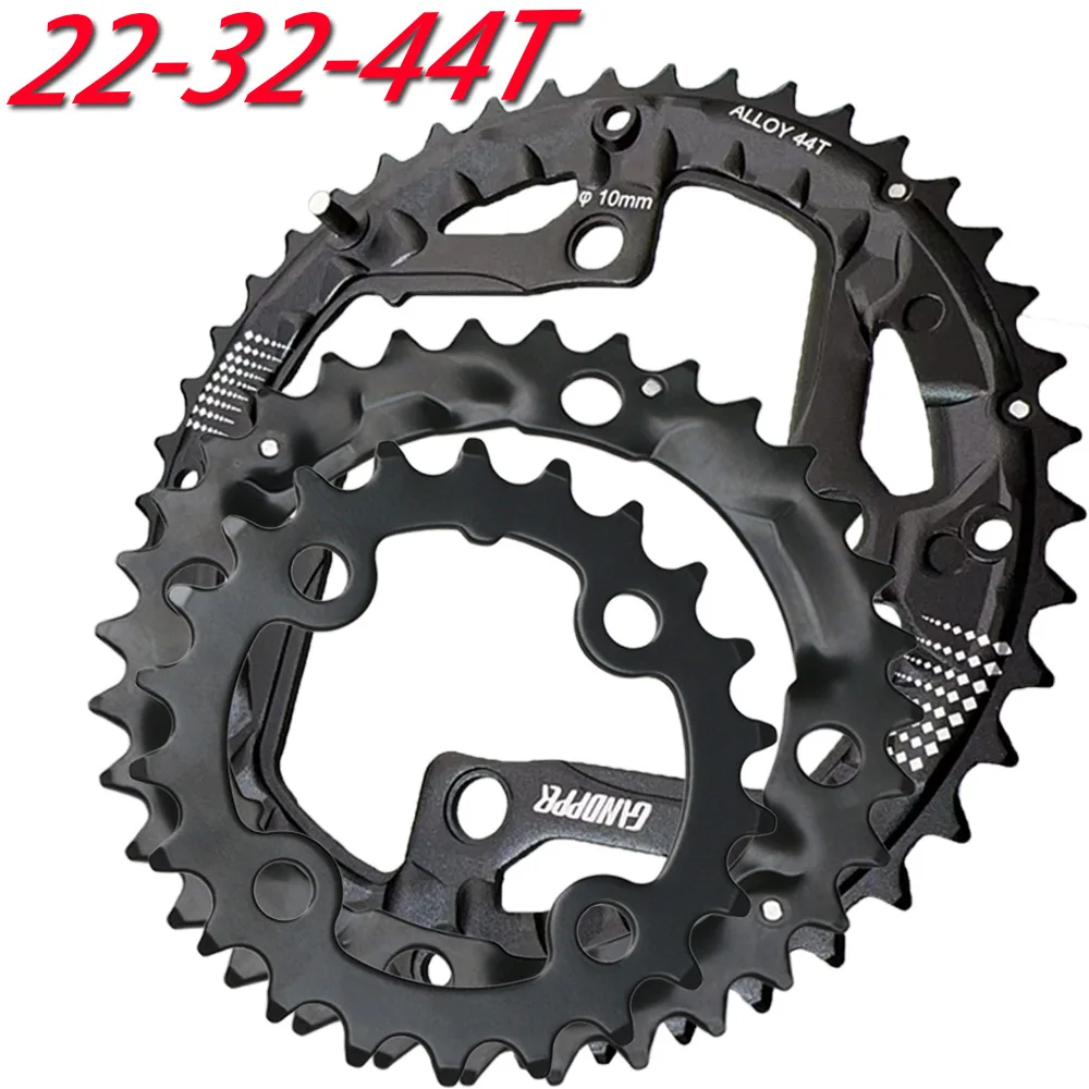 64/104 BCD MTB Chainring 3*9S 27 Speed 22T 32T 44T Bicycle Triple Chain Ring Mountain Bike Chainwheel Star Bike Crankset Part