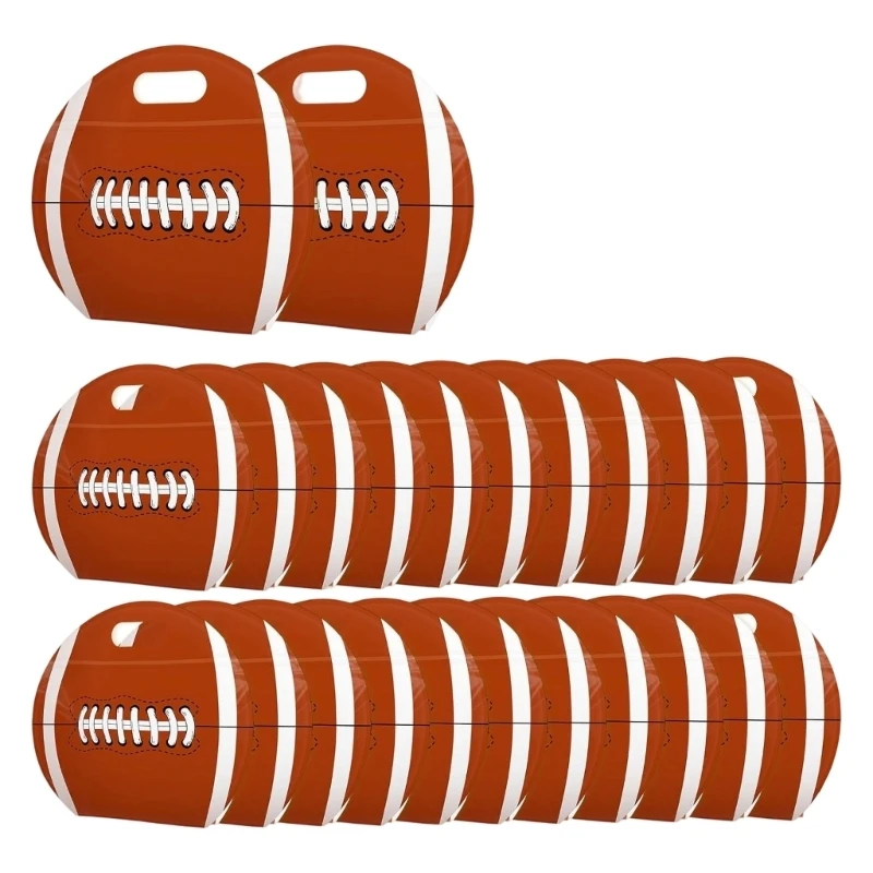 24 Stück Sportball-Thementasche, wasserdichte, durchsichtige Kunststoff-Geschenktüte für Kindergeburtstag, 3 x – Detail 1