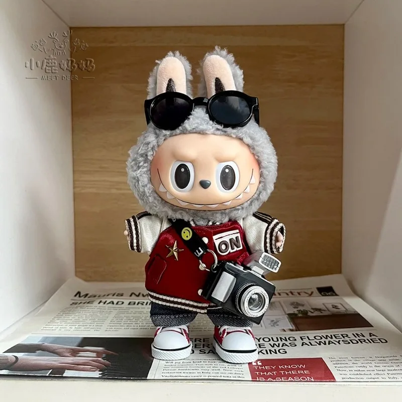 เสื้อผ้าแฟชั่นสำหรับตุ๊กตาลาบูบูขนาด 17 ซม. เสื้อฮู้ดดี้ เสื้อผ้าตุ๊กตา เสื้อฮู้ดดี้สีเข้ากัน เสื้อผ้าตุ๊กตา ของตกแต่งตุ๊กตา เสื้อผ้าเด็กเล็ก