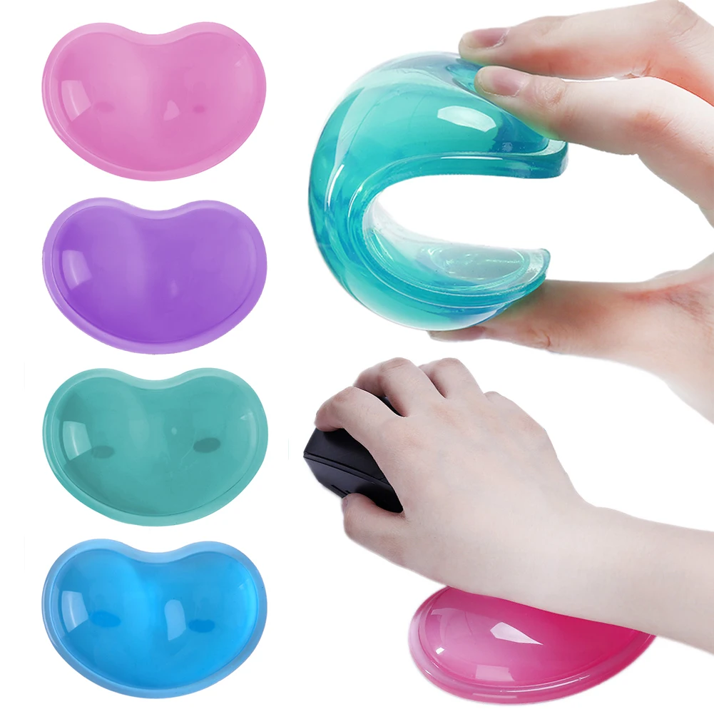 Wavy Silicone Heart-shaped Mouse Wrist Pad Comfort Gel Computer Mouse Hand Wrist Rests Support Cushion Pad Quality