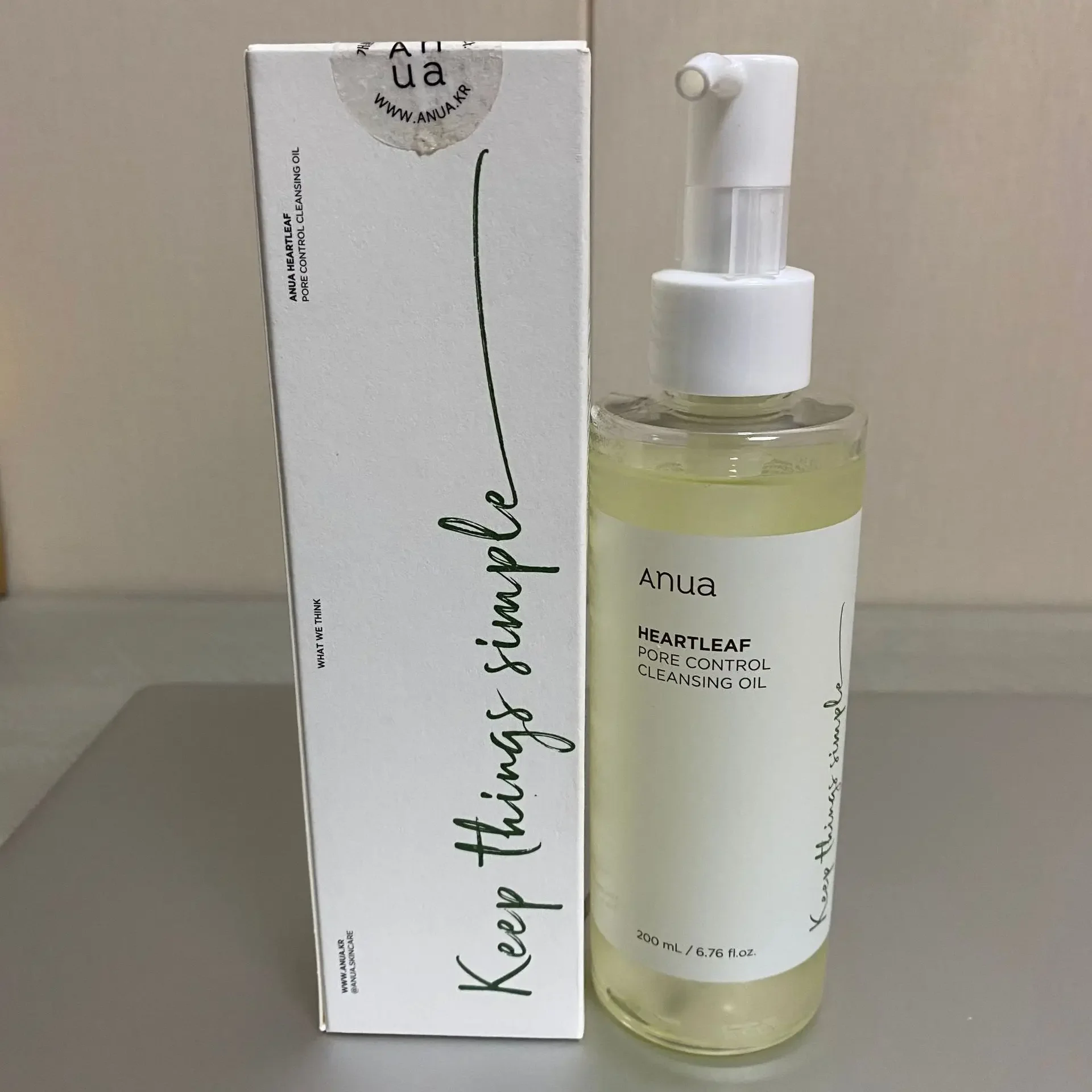 Anua Heartleaf Aceite Limpiador Control de Poros Limpiador Coreano 200ml