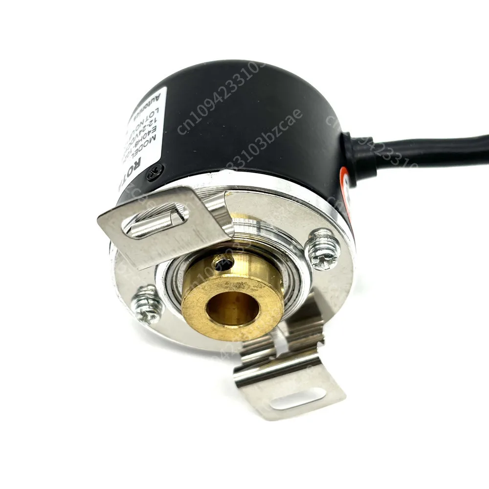 

8mm Hollow Shaft Incremental Rotary Encoder E40H8-1024-3-T-24 1024ppr Totem Pole Output Size 40*40mm