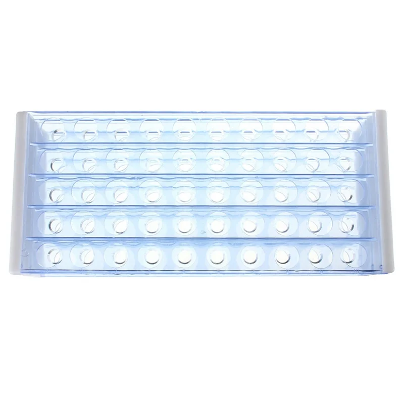 EDT-3X หลอดทดลองพลาสติก Stand Bracket Rack สําหรับหลอดทดสอบ 12-13 มม. 50 ตําแหน่งรู