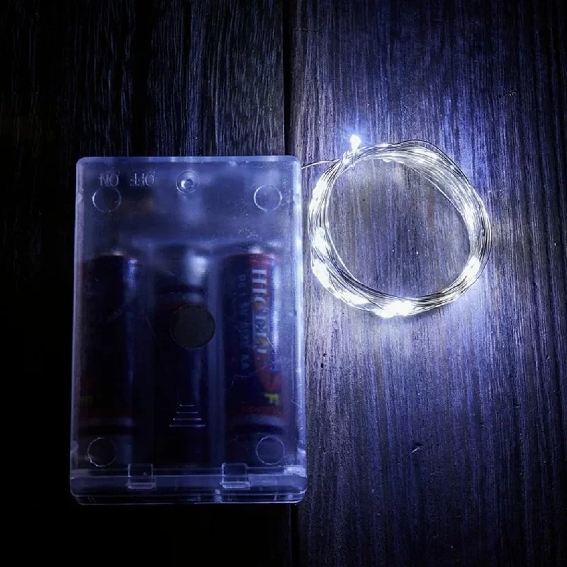 LED Fairy Lights String Battery Copper Sliver Wire  Small Micro 20-100 Xmas Party