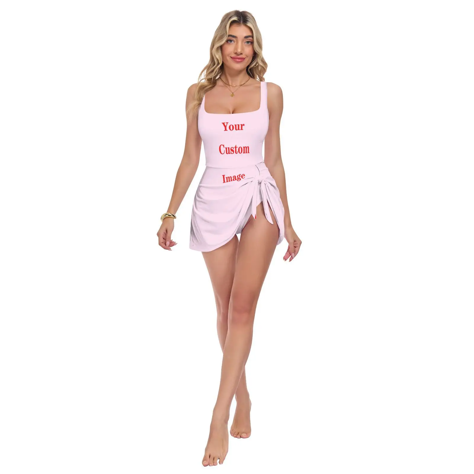 New Fashion Custom Picture Print Sexy Bikini Female Handwork Swimming Suit For Women's One-Piece Swimsuits