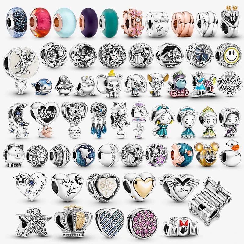 Pandora high-end quality S925 silver all-match charms for men and women with certified details