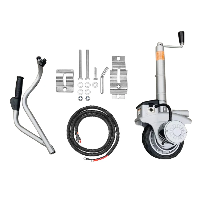 

DG-12V Trailer Mover 350W 12V Electric Utility Trailer Jack Max Vehicle Load 5000Lbs Trailer Jockey Wheel
