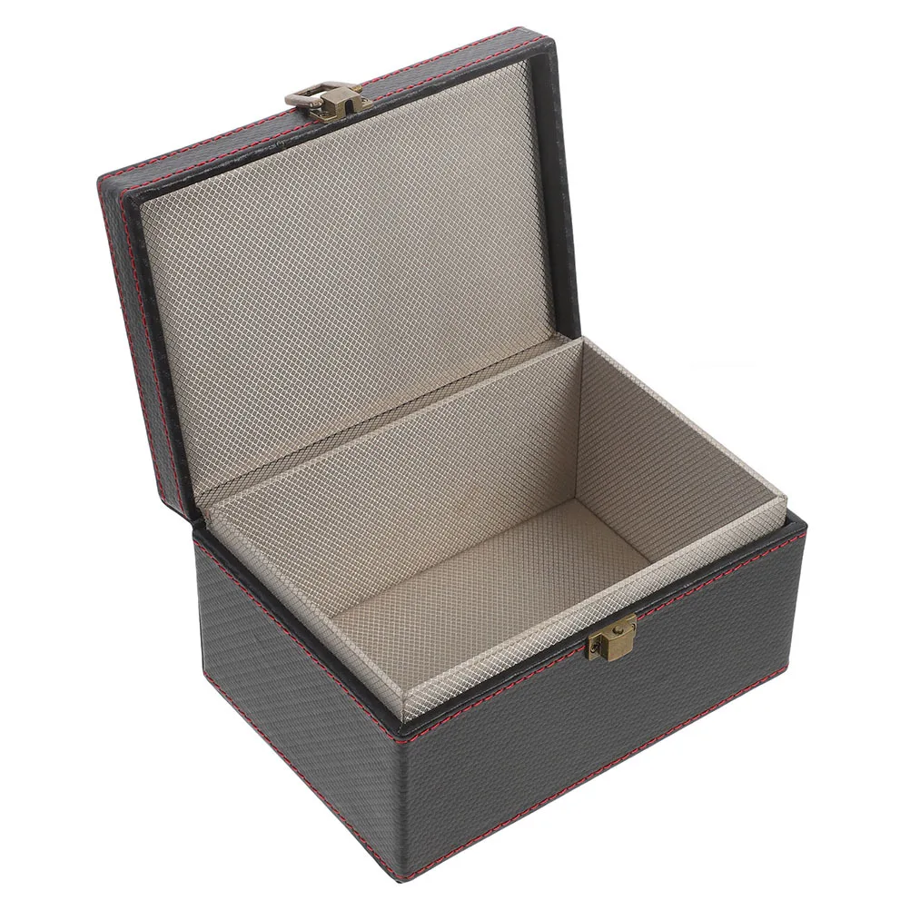 

Large Capacity Faraday Key Fob Protector Box For Car Keys Carbon Fiber Pu Storage Case Shielding Container Matte Finish