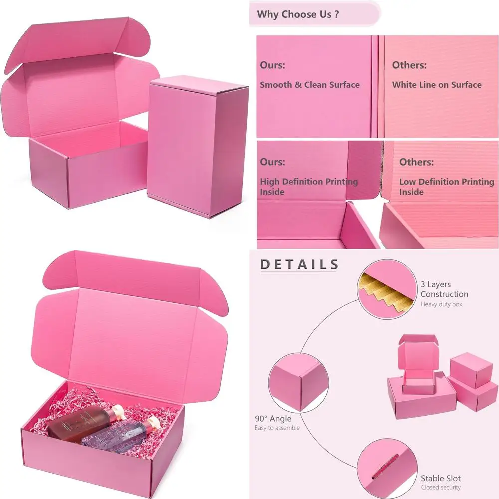 

12x9x4 Inch Corrugated Cardboard Shipping Boxes, 20-Pack, Tab Lock Closure, Ideal for Books, Clothes, and Small Items