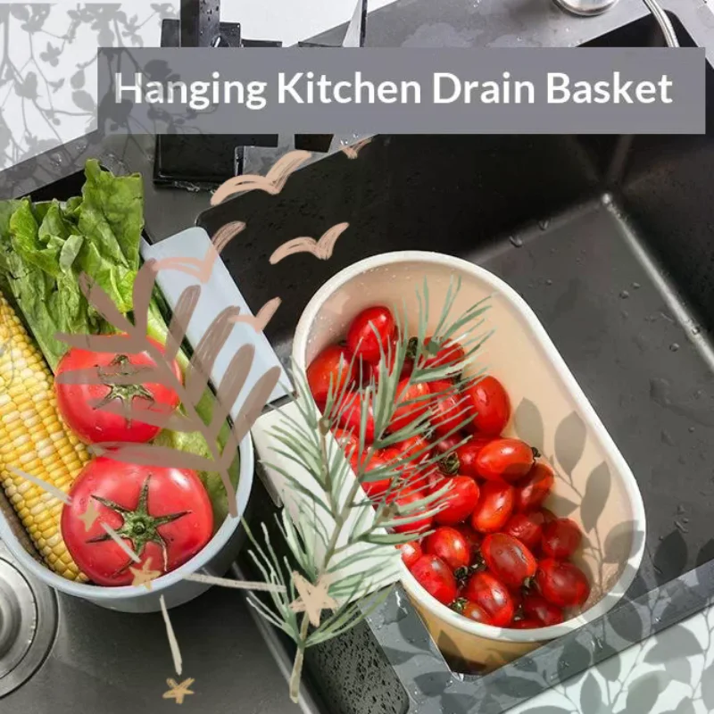 Kitchen Selfstanding Drain Sink Leftover Soup Juice Garbage Filter Storage Basket