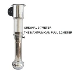 Straight Exhaust Telescopic Exhaust Pipe Barbecue Grill Exhaust Hood Stretchable Vent Pipe With Hood Smoking Pipe Chimney