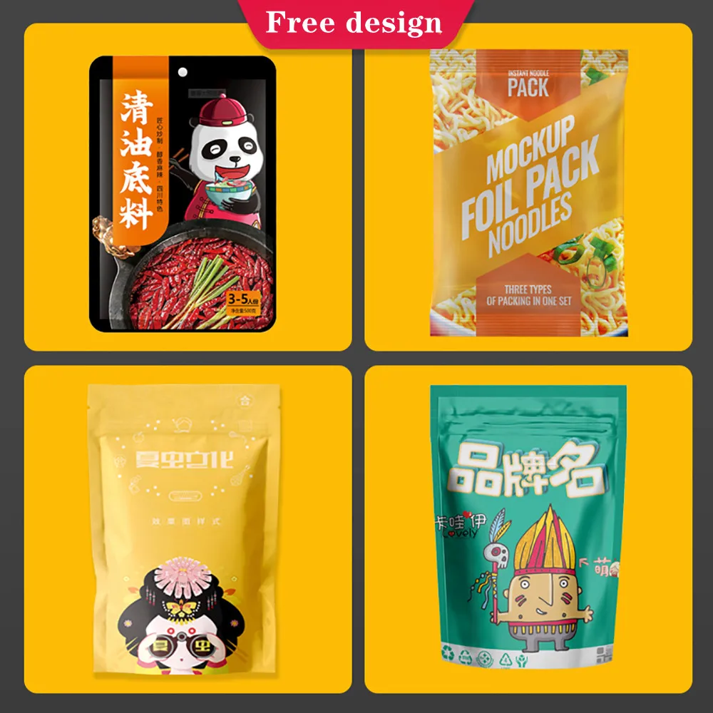 7 Work Days Fast Delivery For Custom Printed Resealable High Barrier Plastic Aluminum Foil  Protein Powder Package Bag