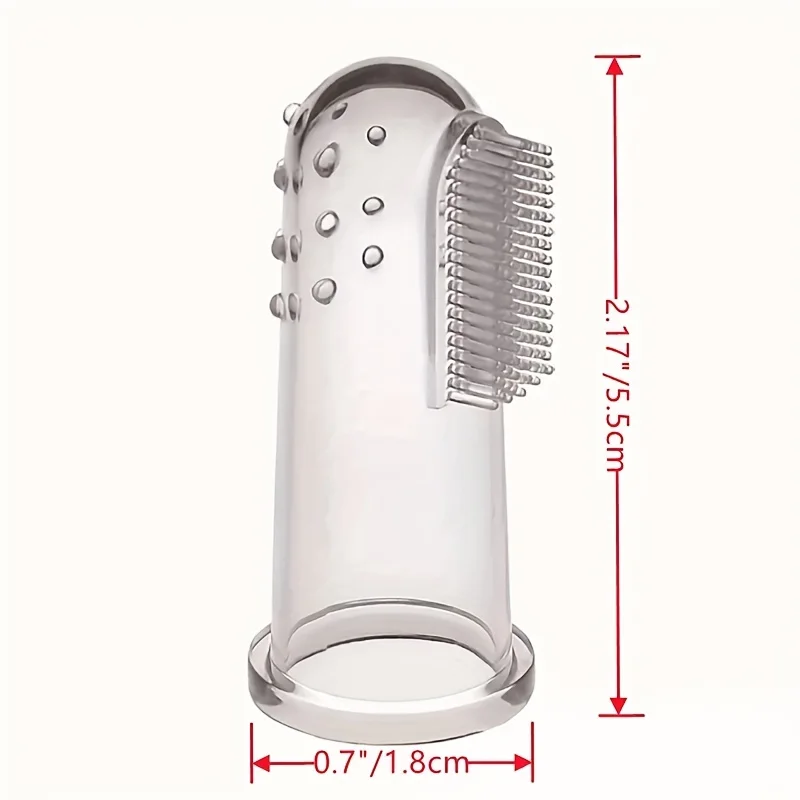 Convenient Pet Silicone Finger Holder Toothbrush for Cats and Dogs Teeth Cleaning for Pets Fresh Mouth and No Bad Breath