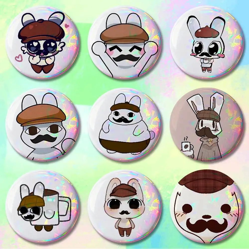 Barney A-Anomaly Animal Hospital Enamel Pin Tinplate Round Brooch Cosplay Nijigen Otaku Culture Badges 58mm 44mm 32mm 75mm 25mm