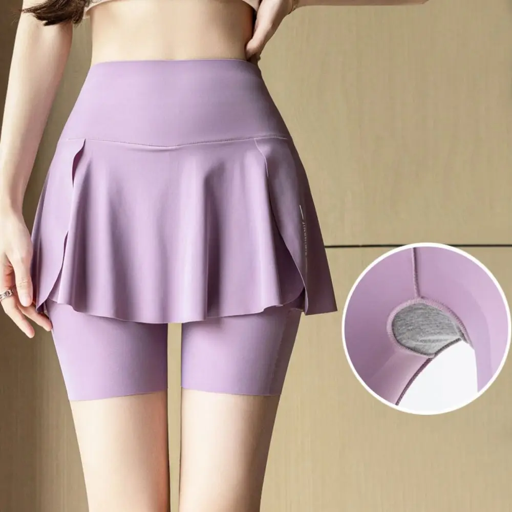 

Side Pocket Fitness Shorts Legging High Waist with Pocket Elastic Leggings Skinny Solid Sports Yoga Pants Hip Lifting